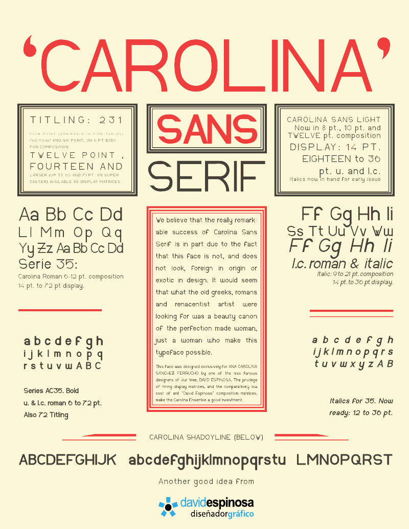 Carolina Sans font