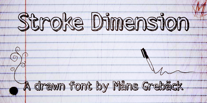 Stroke Dimension font