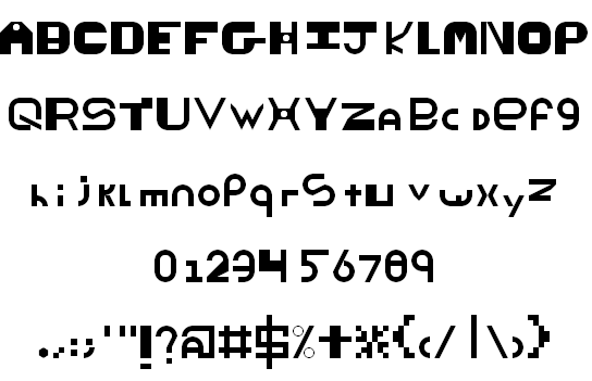 ThickThin font