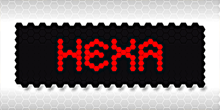Hexa font