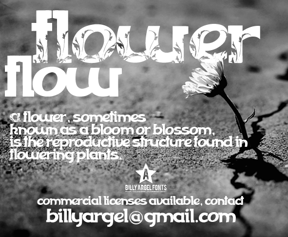Flowerflow font