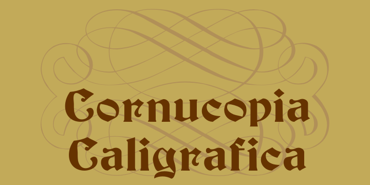Cornucopia Caligrafica font
