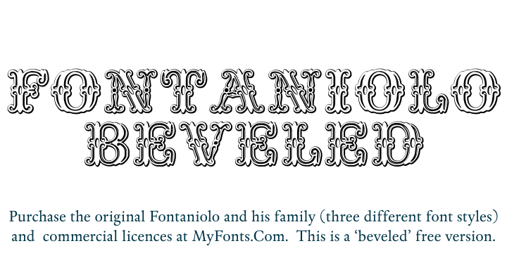 Fontaniolo Beveled font