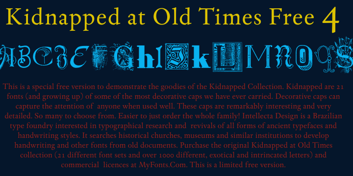 Kidnapped at Old Times font