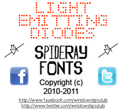 Light Emitting Diodes font