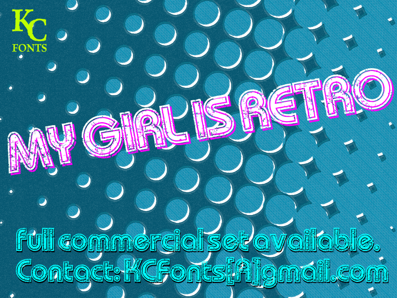 My Girl Is Retro font