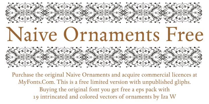 Naive Ornaments font