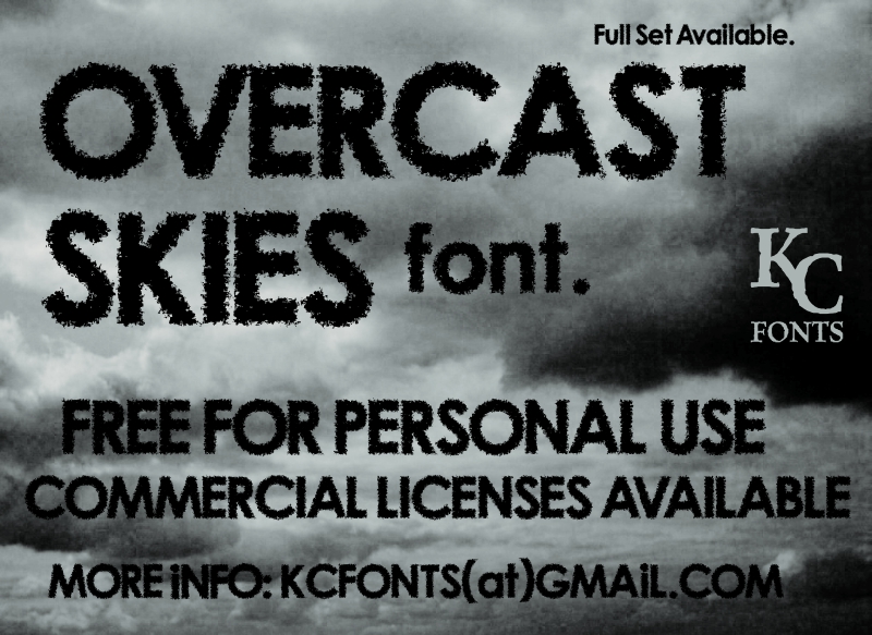 Overcast Skies font