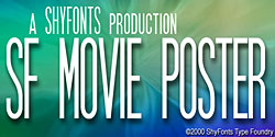 SF Movie Poster font