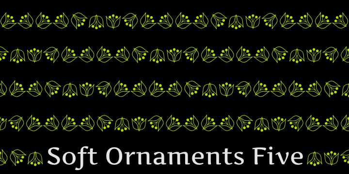 Soft Ornaments Five font