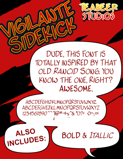 Vigilante Sidekick font