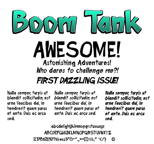 Boom Tank font