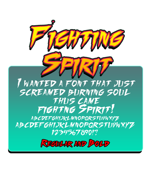 Fighting Spirit font