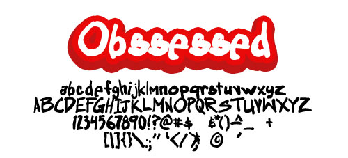 Obssessed font