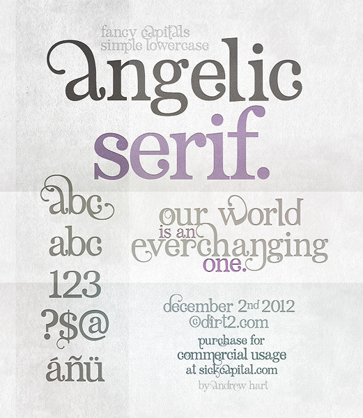 Angelic Serif font
