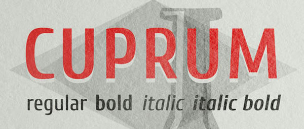 Cuprum font