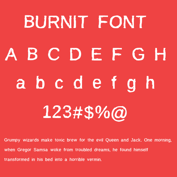 BurnIt font