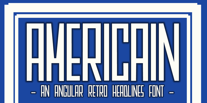 DK Americain font