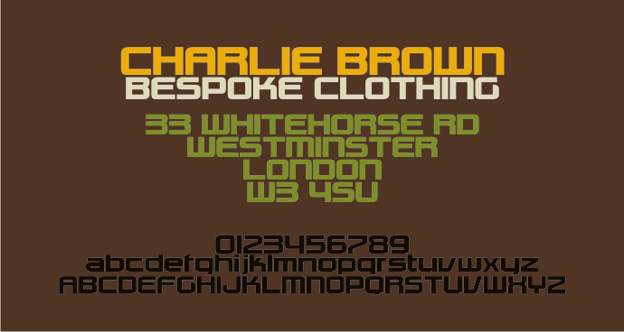 Charlie Brown M54 font