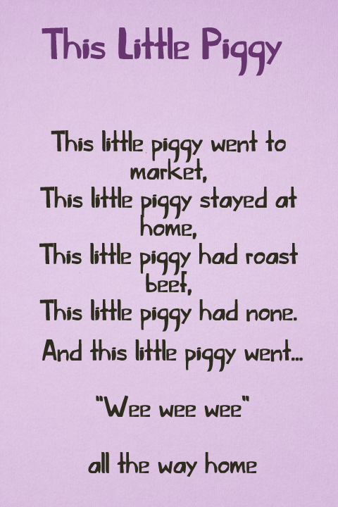 This Little Piggy font