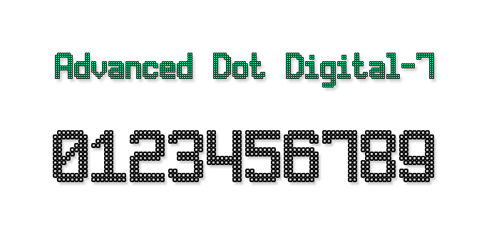 Advanced Dot Digital-7 font