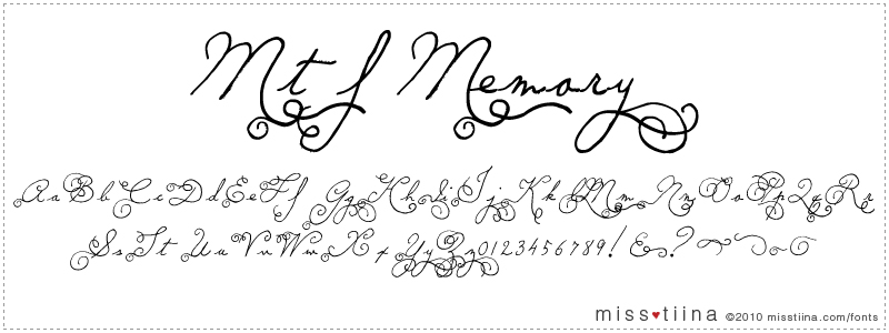 MTF Memory font