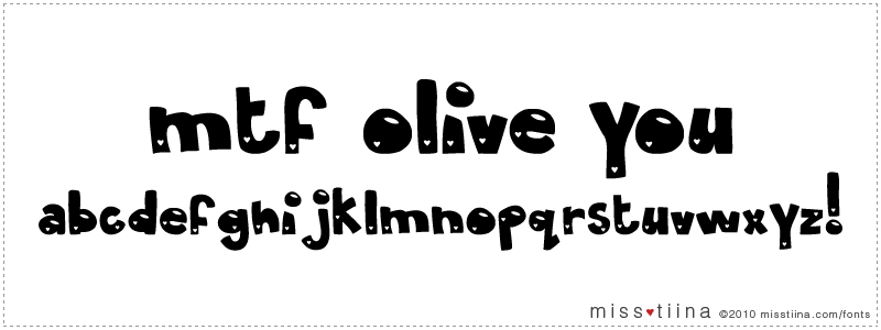MTF Olive You font