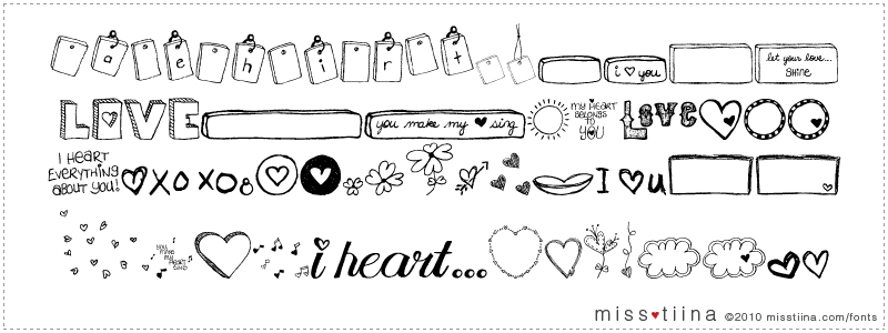 MTF I Heart Sketches font