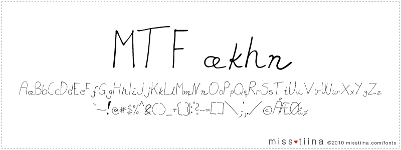 MTF Akhn font