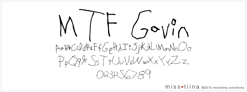 MTF Gavin font