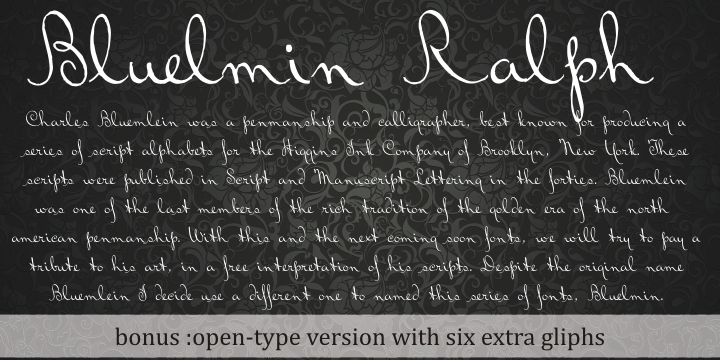 Bluelmin Ralph font