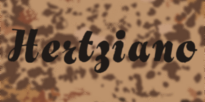 Hertziano font