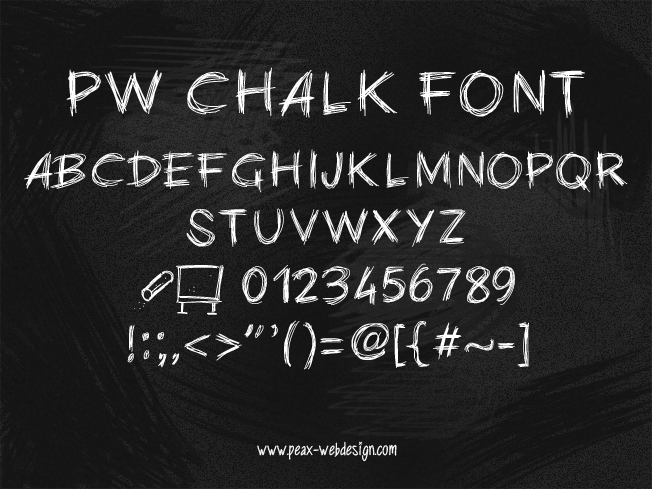 PW CHALK font