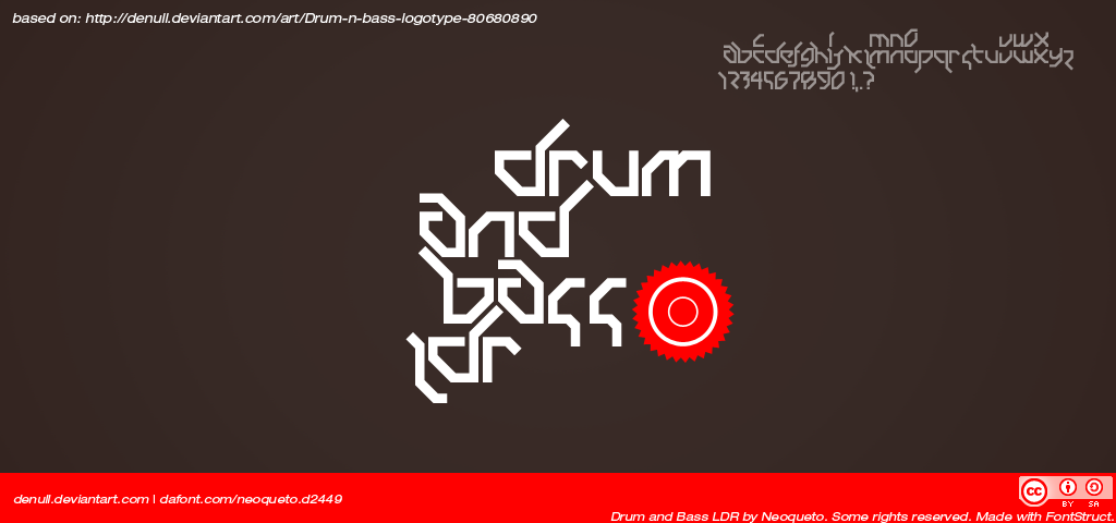 Drum And Bass Ldr font