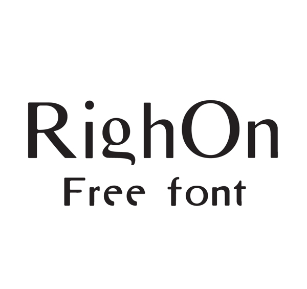 RighOn font