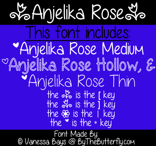 Anjelika Rose font