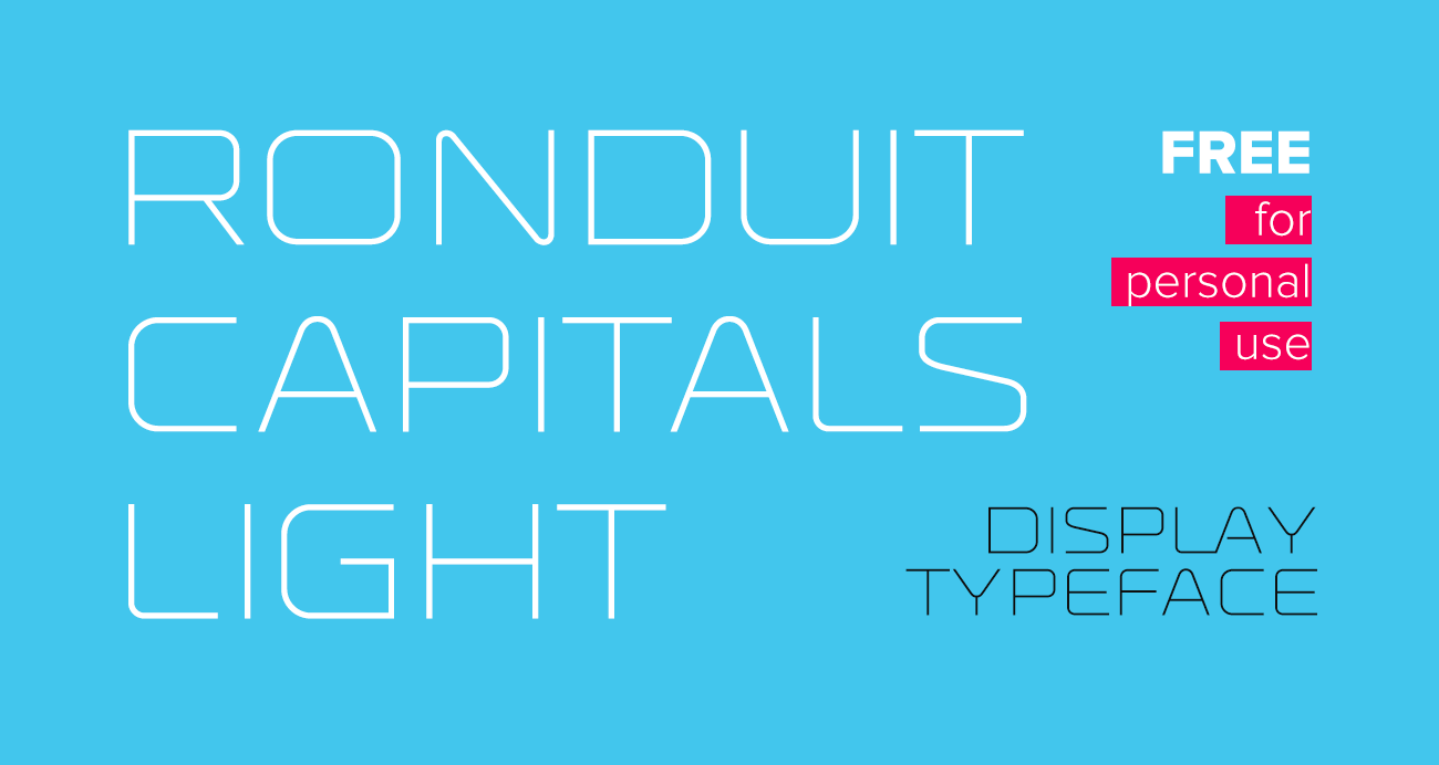 Ronduit Capitals font
