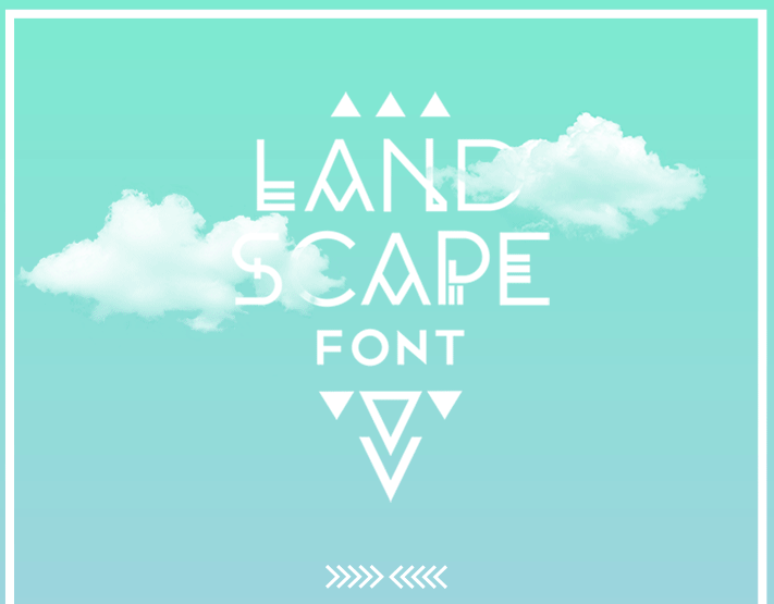 Landscape font