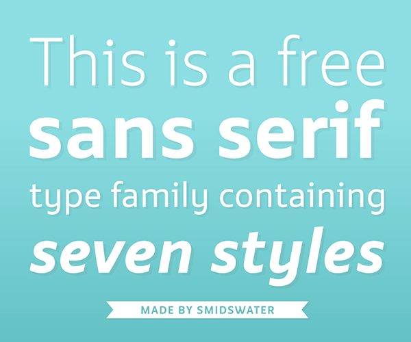 Smidswater CondensedBold font