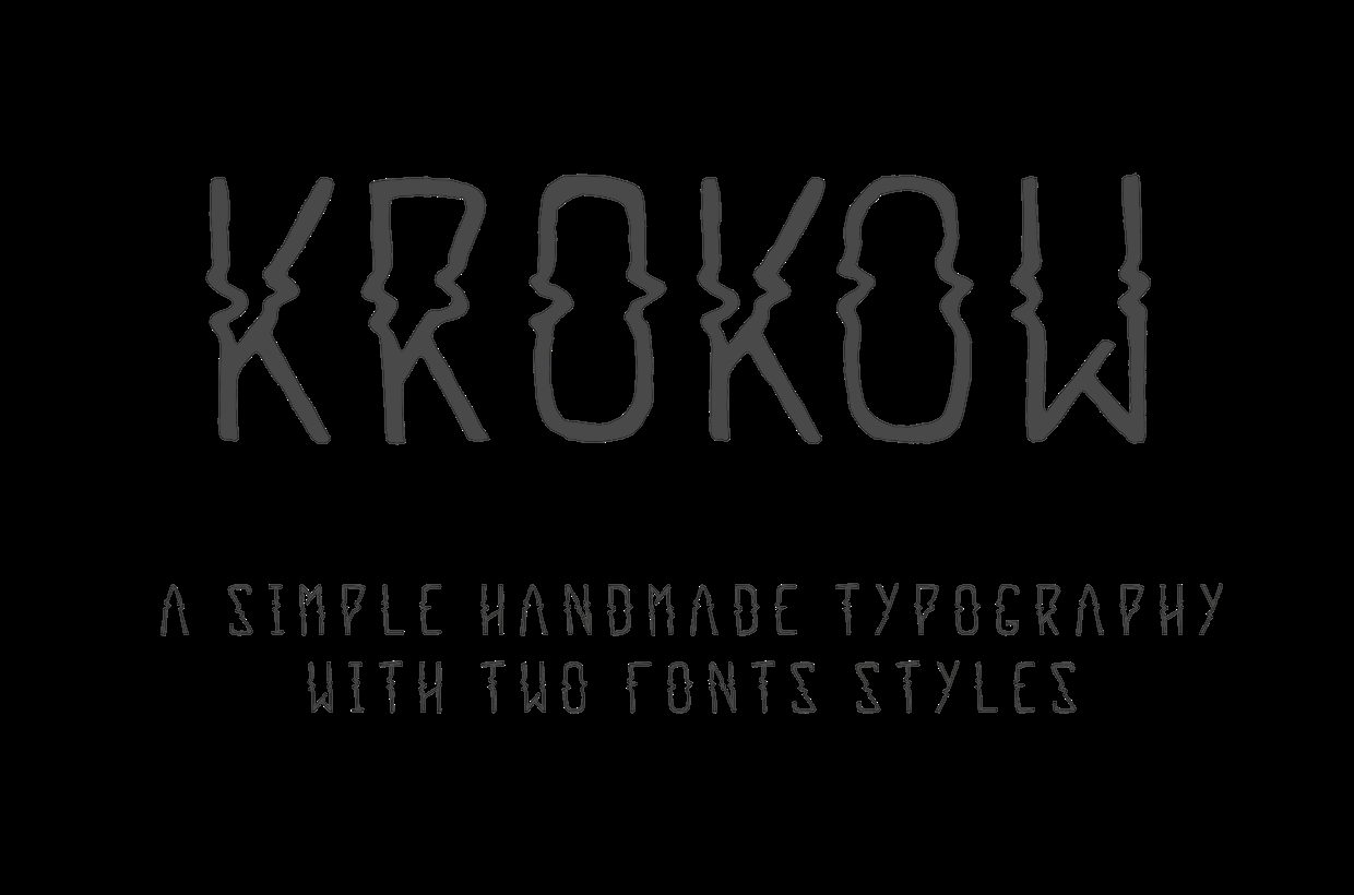 KROKOW-Italic font
