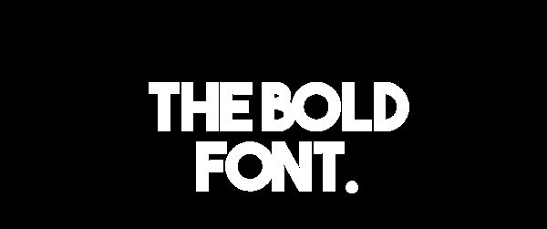 The Bold Font font