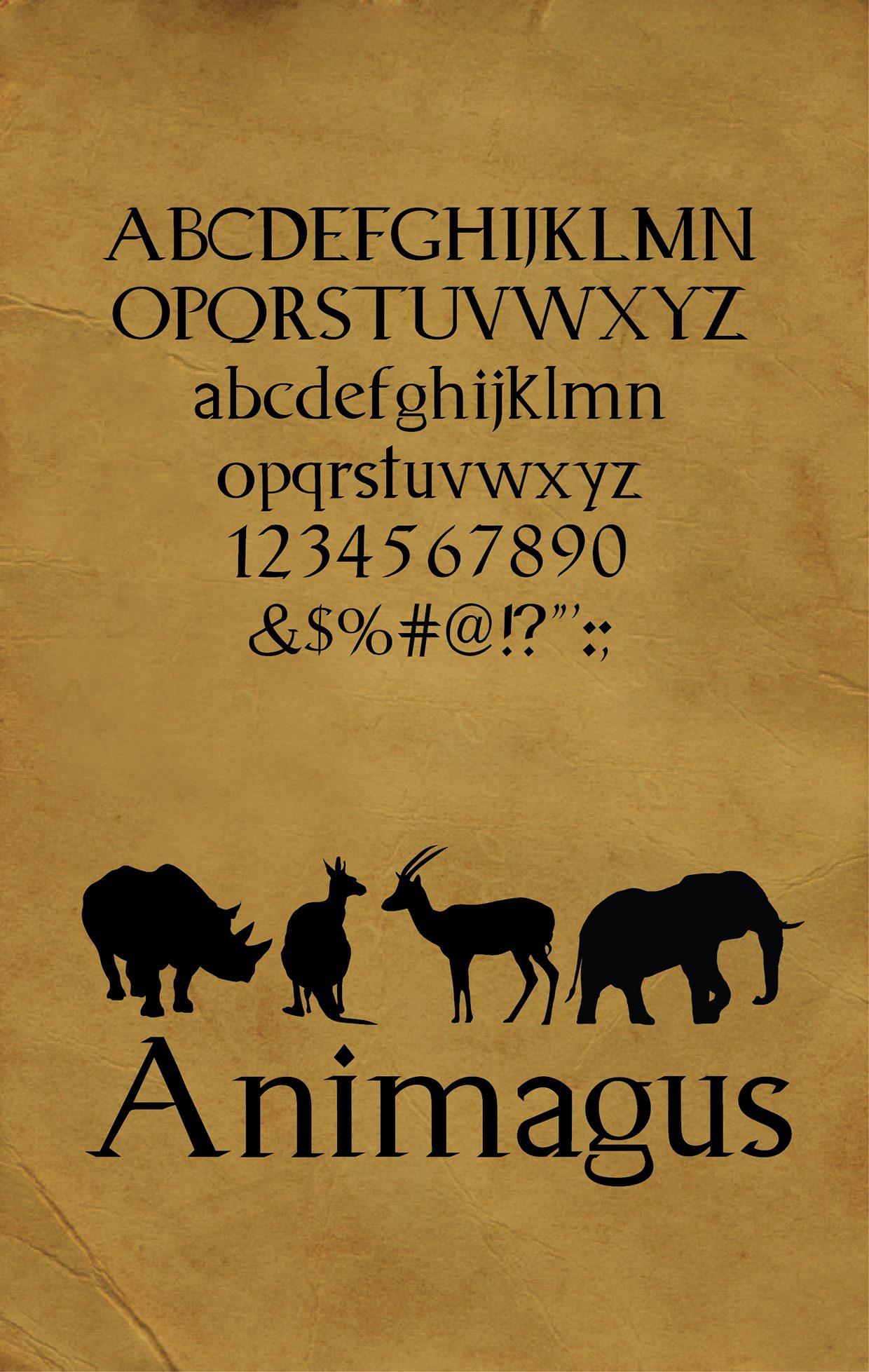 Animagus Light Italic font