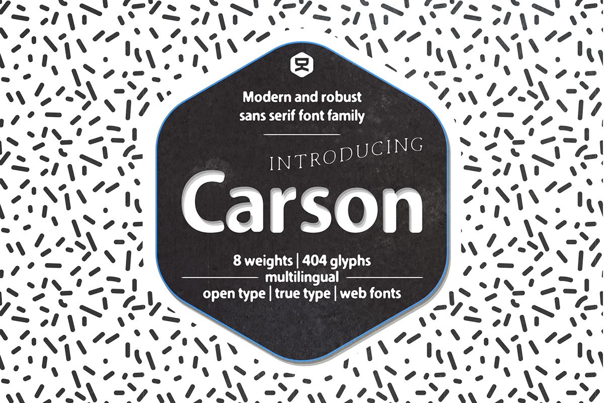 Carson Outline font
