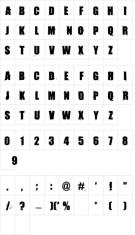 Amaz Mega Grunge One font