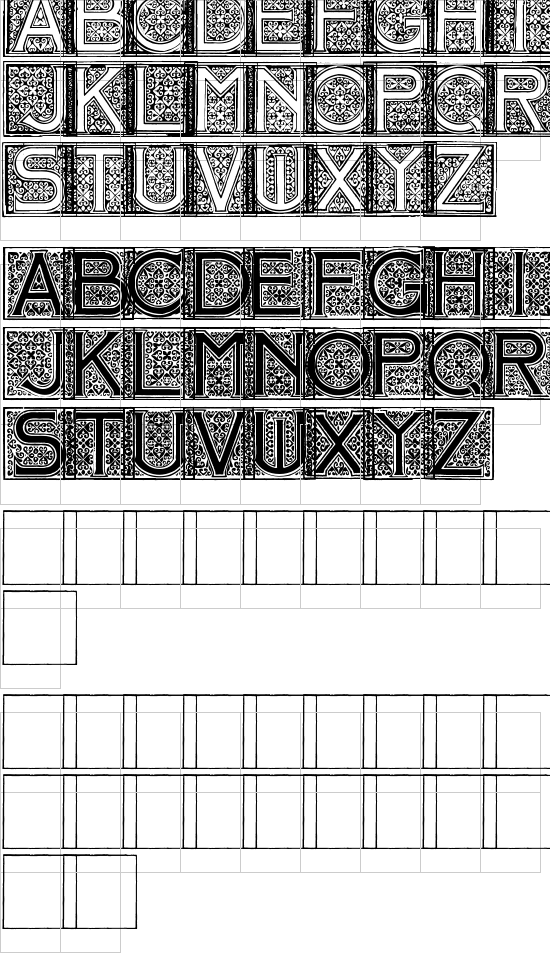 Mosaic Initials font