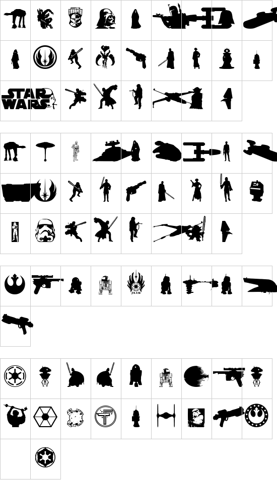 Galaxy Far Far Away font