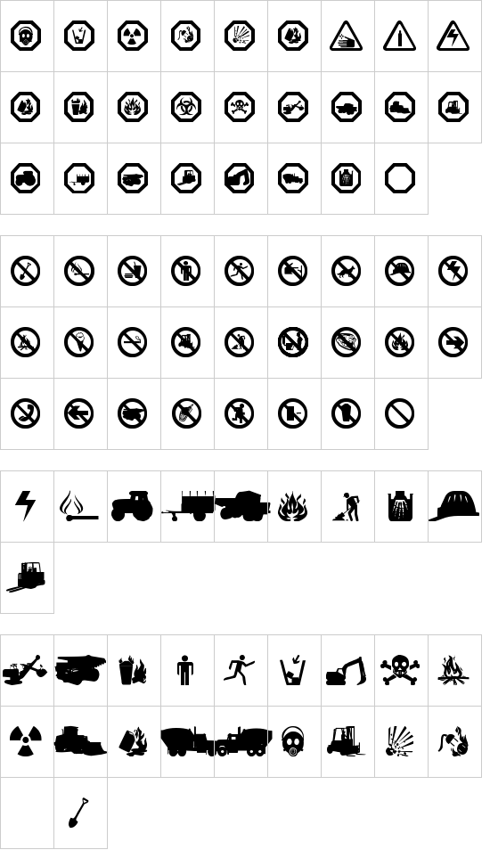 Working Signs TFB font