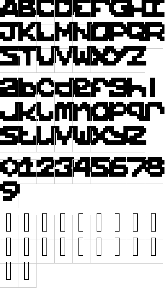Dead Pixels 10×10 Regular font