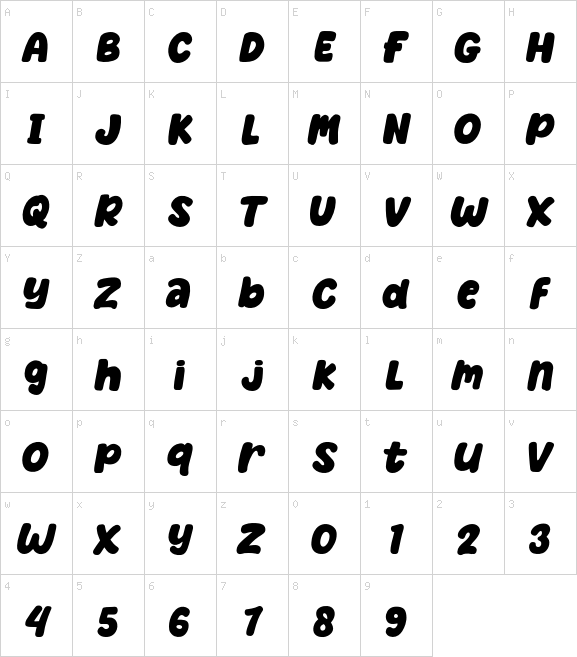 Bochild font