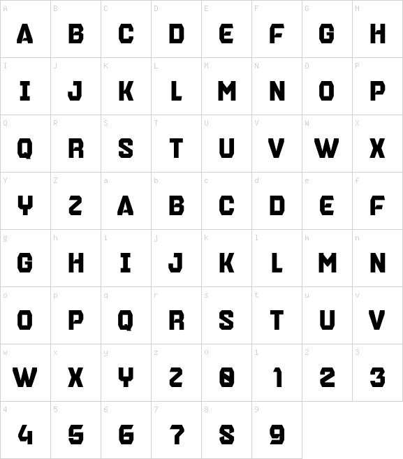 Brentford Block Personal font